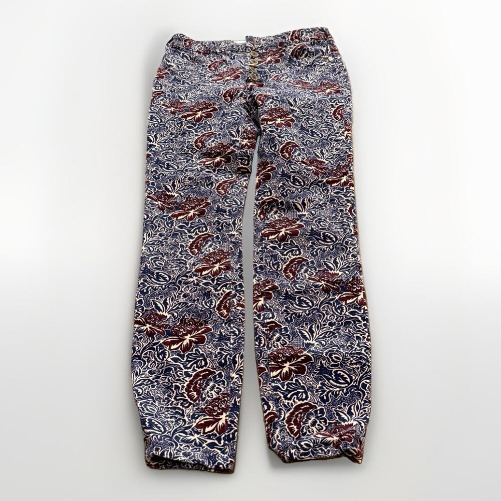 Pilcro for Anthropologie Womens High Rise Skinny Velvet Corduroy Pants Size 28